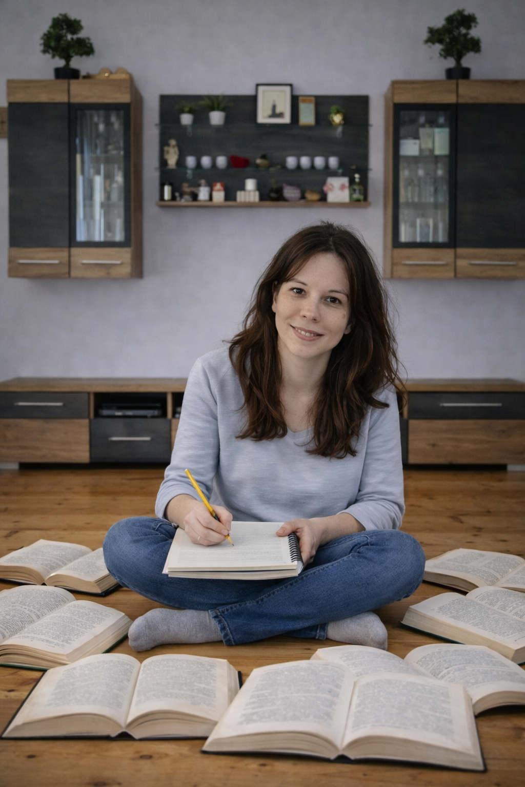 Manuela Mühlberger bei der Arbeit